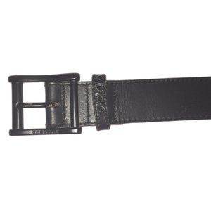 Unisex Rock Revival black genuine leather belt.